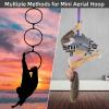 PRIOR FITNESS Mini Lyra Hoop Set, 17 Inch Small Aerial Hoop Kit, Circus Aerial Equipment, Stainless Steel Yoga for Home Fitness view 4