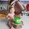 1st Birthday Football Party Hat - Boys 1st Birthday Decorations, Sports Themed Baby Shower Party Decor view 4