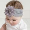 JIAHANG Baby Girls Top Flower Headwrap Stretchy Silky Headbands Set 6Pcs for Infant Toddlers (Chiffon Flower 6pcs) view 3