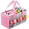 Portable Carrying Case Compatible with Toniebox Starter Set and Tonies Figurines,Travel Felt Cloth Musical Toy Folding Bag for Toniebox Accessories (Dark Pink) view 1