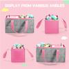 Portable Carrying Case Compatible with Toniebox Starter Set and Tonies Figurines,Travel Felt Cloth Musical Toy Folding Bag for Toniebox Accessories (Dark Pink) view 4