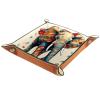 Elephant Dice Tray PU Leather Dice Rolling Tray Folding Dice Holder for Dice Games, Like RPG, DND and Other Table Games view 1