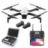 5G Wifi Fpv Drone, Foldable Gps Drones For Adults, With 4K Hd Esc Camera, 120 Super Wide Angle Rc Drone Quadcopter With 2 Modular Batteries And Highlight Led Lights (White) (White) view 1
