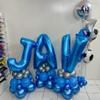40 Inch Blue Letter U Balloons Alphabet U Letter Balloons Foil Mylar Big Letter Balloons for Birthday Party Anniversary New Year Graduation Wedding Decorations view 2