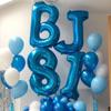 40 Inch Blue Letter U Balloons Alphabet U Letter Balloons Foil Mylar Big Letter Balloons for Birthday Party Anniversary New Year Graduation Wedding Decorations view 3