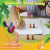 20pcs Kangaroo Clip Buddy Stuffed Animal Pencil Toppers & Prizes - Fuzzy Hugger Animal Plush Pencil Clips view 4