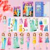 Daniel Axel Magnetic Dress Up Paper Doll,Magnet Princess Dress Up Dolls for Girls Ages 4-7,Travel Activities Road Trip Car Ride Interactive Learning Created Imagine Set Birthday Gift view 1
