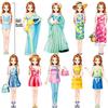 Daniel Axel Magnetic Dress Up Paper Doll,Magnet Princess Dress Up Dolls for Girls Ages 4-7,Travel Activities Road Trip Car Ride Interactive Learning Created Imagine Set Birthday Gift view 4