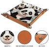 Animals Panda Dice Tray PU Leather Dice Rolling Tray Folding Dice Holder for Dice Games, Like RPG, DND and Other Table Games view 3