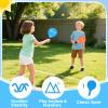 Beeplove 2 Sets Beach Games Toy Paddle Ball Set - Funny Paddleball Rackets Game, Outdoor Sports Toys for Kids Adults Family Games Yard Lawn Party Supplies, Beach Must Haves 2026, Blue Orange, Medium view 3