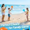 Beeplove 2 Sets Beach Games Toy Paddle Ball Set - Funny Paddleball Rackets Game, Outdoor Sports Toys for Kids Adults Family Games Yard Lawn Party Supplies, Beach Must Haves 2026, Blue Orange, Medium view 4