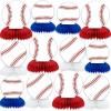 12PCS Baseball Birthday Party Decorations Baseball Honeycomb Centerpieces Sports Themed Party Decorations Baseball Table Topper Baseball Centerpieces for Table Sport Birthday Baby Shower Supplies view 1
