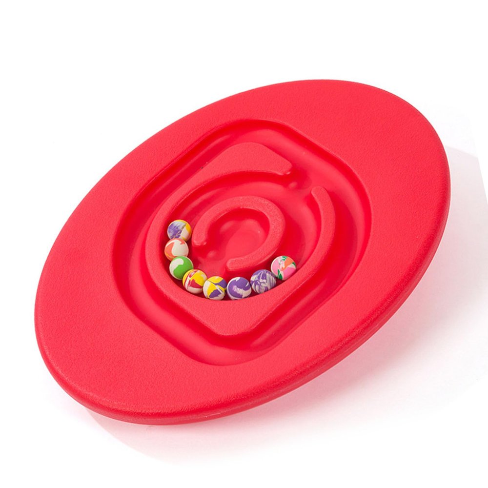 Children Snail Balance Board, Children Maze Balance Board Enhance for Indoor Play (Color : Red)