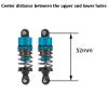 1/10 RC Cars Oil Leakproof Shocks,2Pcs Adjustable Oil Filled Shocks 52mm-120mm for 1/10 RC Buggy Truggy On Road Touring Drift Cars Monster Trucks Upgrade Parts (2pcs 52mm blue) view 2