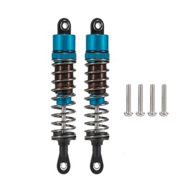 1/10 RC Cars Oil Leakproof Shocks,2Pcs Adjustable Oil Filled Shocks 52mm-120mm for 1/10 RC Buggy Truggy On Road Touring Drift Cars Monster Trucks Upgrade Parts (2pcs 75mm blue)