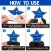 10PCS Graduation Decorations Class of 2025 Centerpieces, Congrats Grad Honeycomb Table Toppers for Graduation Party Favors, 2026 Graduation Party Decorations (10PCS, Blue & Black) view 3