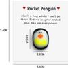 Galepromot A Little Pocket Penguin Hug,Mini Cute Pocket Penguin Hug Animal Decoration Special Encourage Birthday Wedding Party Valentines Penguin Gift Decoration (Here's a Hug) view 2