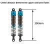 1/10 RC Cars Oil Leakproof Shocks,2Pcs Adjustable Oil Filled Shocks 52mm-120mm for 1/10 RC Buggy Truggy On Road Touring Drift Cars Monster Trucks Upgrade Parts (2pcs 100mm blue) view 2