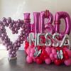 40 Inch Large Hot Pink Letter Y Balloons Alphabet Y Letter Balloons Foil Mylar Letter A Balloons for Birthday Party Anniversary New Year Graduation Wedding view 4