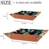 Tropical Butterflies Dice Tray PU Leather Dice Rolling Tray Folding Dice Holder for Dice Games, Like RPG, DND and Other Table Games view 4