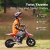 Blissskip Electric Dirt Bike for Boys Girls Ages 3-8, 250W High Racing Competition Grade Motorcycle, Up to 15.5MPH 3 Speed Settings Balance Bike, 12IN Off-Road Tires & Advanced Shock Absorption, Red view 2