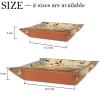 Airlines Fleet Map Dice Tray PU Leather Dice Rolling Tray Folding Dice Holder for Dice Games, Like RPG, DND and Other Table Games view 4