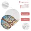 Nesatuwa Art Tree 1 Pack Cotton Baby Burp Cloths Absorbent and Soft Burp Rags Baby Washcloths,Face Towel Unisex for Boys and Girls view 4