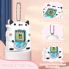 BEARDDO Silicone Case Compatible with Tamagotchi Original Virtual Pet Game Machine, Cow Cute Cartoon Virtual Pet Game Machine Protector Cover for Tamagotchi Original Accessories(White Cow) view 3