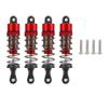 1/10 RC Cars Oil Leakproof Shocks,4Pcs Adjustable Oil Filled Shocks 52mm-120mm for 1/10 RC Buggy Truggy On Road Touring Drift Cars Monster Trucks Upgrade Parts(4pcs 70mm red) view 1