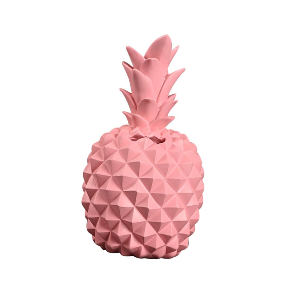 Abaodam Resin Pineapple Bank Cute Money Storage Pot for Boys and Girls Simple Desktop Decor for Encourages Saving Habits