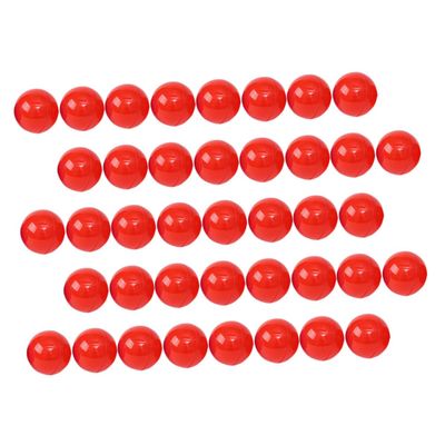 CHILDWEET 100pcs Openable Lottery Balls Bright Red Sphere Game Balls for Raffles Parties and Events Fun Interactive Activity Props for Surprises and Celebrations