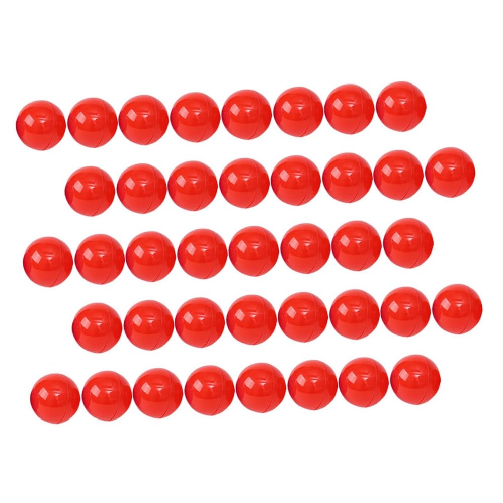 CHILDWEET 100pcs Openable Lottery Balls Bright Red Sphere Game Balls for Raffles Parties and Events Fun Interactive Activity Props for Surprises and Celebrations