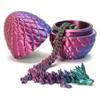 3D Printed Dragon with Surprise Egg,Surprise Dinosaur Eggs Fidget Toys for Kids, Birthdays, Halloween Christmas Decorations Gifts Indoor Outdoor for Girls Boys (Yellow&Green) view 1