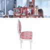 1:12 Retro Dollhouse Chair, White Mini Couch, Simulation Wooden Miniature Chair Furniture, High Back Chair, Dollhouse Furniture Ornaments for Decoration Ornament view 4