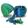 3D Printed Dragon with Surprise Egg,Surprise Dinosaur Eggs Fidget Toys for Kids, Birthdays, Halloween Christmas Decorations Gifts Indoor Outdoor for Girls Boys (Green) view 1