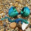 3D Printed Dragon with Surprise Egg,Surprise Dinosaur Eggs Fidget Toys for Kids, Birthdays, Halloween Christmas Decorations Gifts Indoor Outdoor for Girls Boys (Green) view 4
