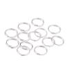 10pcs Double Open Split Jump Rings Connector Loop Findings for Jewellery Making Craft (20mm, Silver) view 1