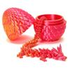 3D Printed Dragon with Surprise Egg,Surprise Dinosaur Eggs Fidget Toys for Kids, Birthdays, Halloween Christmas Decorations Gifts Indoor Outdoor for Girls Boys (Red) view 1