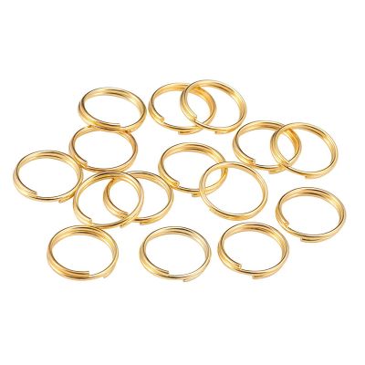 10pcs Double Open Split Jump Rings Connector Loop Findings for Jewellery Making Craft (16mm, Gold)