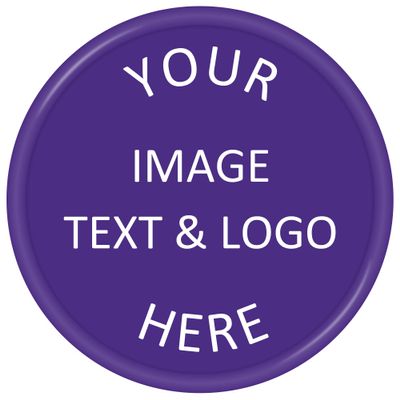 Qansean 500 Custom Plastic Chips,Personalized Your Own Photo/Text/Logo on a Chip Double Sided Printing,Good for Beer or Drink in Bar Token (Purple)