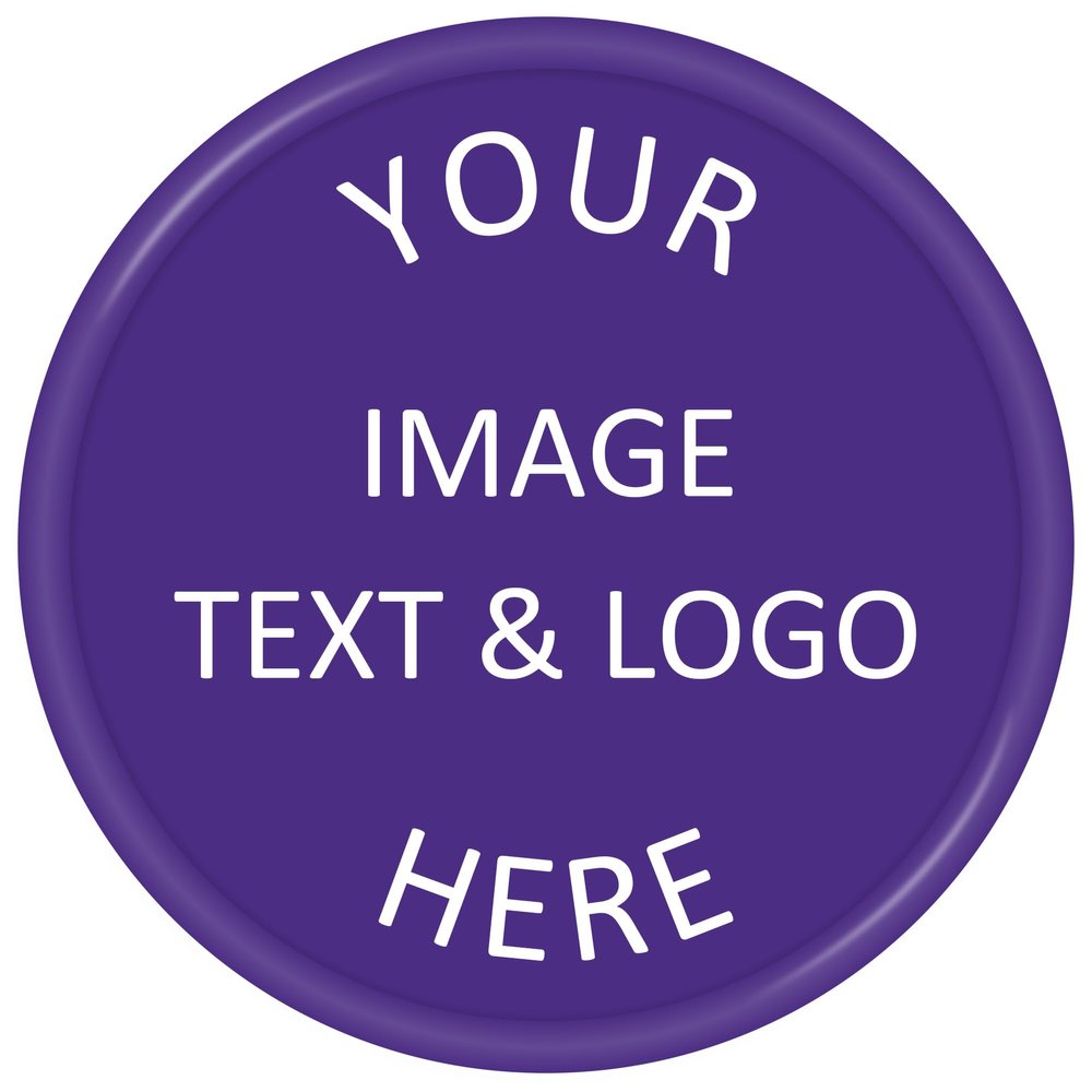 Qansean 500 Custom Plastic Chips,Personalized Your Own Photo/Text/Logo on a Chip Double Sided Printing,Good for Beer or Drink in Bar Token (Purple)