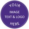 Qansean 500 Custom Plastic Chips,Personalized Your Own Photo/Text/Logo on a Chip Double Sided Printing,Good for Beer or Drink in Bar Token (Purple) view 1
