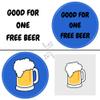Qansean 500 Custom Plastic Chips,Personalized Your Own Photo/Text/Logo on a Chip Double Sided Printing,Good for Beer or Drink in Bar Token (Purple) view 2