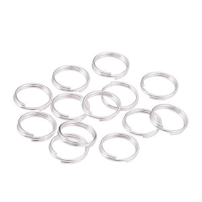 10pcs Double Open Split Jump Rings Connector Loop Findings for Jewellery Making Craft (14mm, Silver)