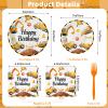 100 Pcs Construction Birthday Party Supplies - Construction Themed Plates and Napkins Forks Set, Disposable Dump Truck Tableware for Boys Kids Birthday Party Decorations Favors, Serve 25 Guests view 3