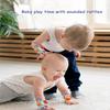 Infant Rattle Socks Toys 0 to 36 Months, Baby Wrist Rattle Foot Finder Socks Set, Birthday Holiday Present for Newborn Boy Girl 0/3/4/6/7/8/9/12/18 Months Kids Toddler, Gift Box Package (4A-Red) view 2