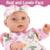 UZIDBTO 12" Girl Baby Dolls with Doll Clothes and Accessories,First Baby Doll Playset Includes Feeding Bottle,Pacifier Gift Idea for Toddler 3 Ages and Up view 3