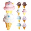 15Pcs Assorted Color Artificial Ice Cream Cone Props - Realistic Fake Ice Cream Models for Home Decoration Photography and Play view 1