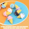 15Pcs Assorted Color Artificial Ice Cream Cone Props - Realistic Fake Ice Cream Models for Home Decoration Photography and Play view 2