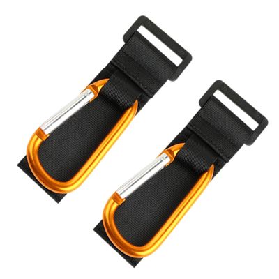 Abaodam Non-Slip Stroller Hooks 2pcs Multi-Purpose Hanger Clips Stroller Organizer Carabiner Clip